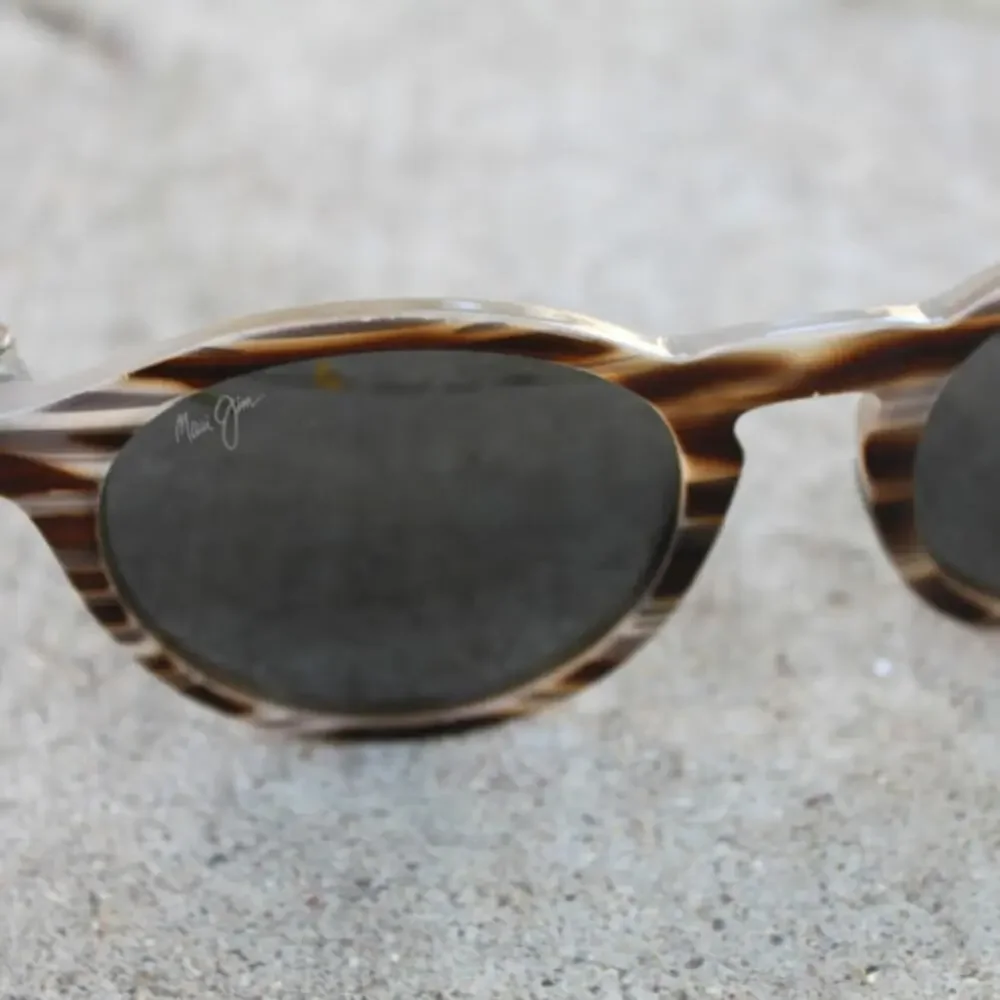 MAUI JIM | Pineapple Brown Grey Striped Acetate Sunglasses Polarized MJ 784-14D